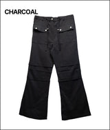 Croll flare cotton work pants
