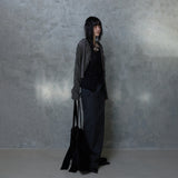 DOUBLE WAIST MAXI SKIRT