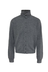 Marl Turtleneck Cardigan