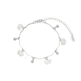 butterfly cubic bracelet silver