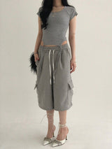 Cubic Bermuda pants