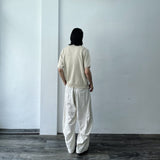 Offset Button Cropped Knitwear