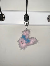Blue Ribbon Bunny Keyring