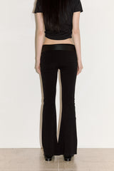 Slim lap bootcut pants