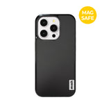 【MADE】マットブラック ピュアホワイト iPhoneケース [Matte Glass/Magsafe]