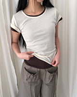 ダディンカラーショートスリーブTシャツ