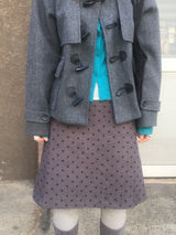 dot corduroy skirt