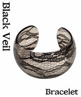Black Veil Lace Bangle Bracelet