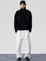 FMACM Curved-Structure Nylon-Spliced Fleece Jacket
