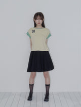 BUTTON DOUBLE SLEEVE T (YELLOW)
