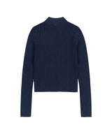 TWO TONE ZIP UP CARDIGAN