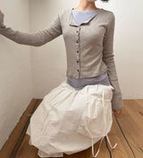 CARGO BALLOON MIDI SKIRT