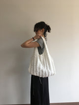 Shiri Ruffle Shopper Bag (2color)