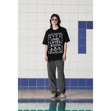 ボタンロゴTシャツ / BLACK