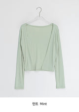 Reniki Color Basic Open Cardigan
