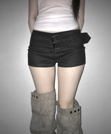 belt micro shorts (2colors)