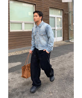Twill Side Tuck Pants