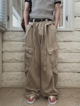 Summer Belted New Cargo Pants