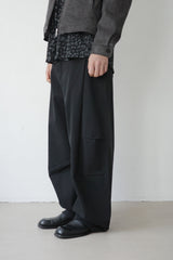 sculpted curved pants