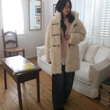 Mical oversized fur duffle coat