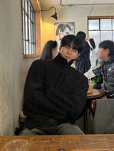 INF High-neck cardigan