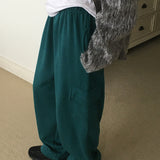 Beams Wide Cargo Sweat Pants
