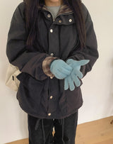 Harvey Corduroy Quilted Hood Jumper