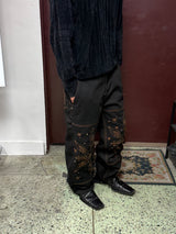  [Hand-Made「007」] Snowflake Studded Pants_Black