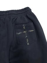 カラフルランダムステッチ刺繍シグネチャースウェットパンツ