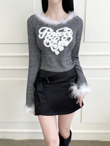 1115. Ribbon satin strap mini sk