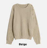 Caron shoulder button knit