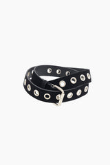Single eyelet belt