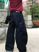 ユニセックスアズマデイリーステッチセルヴィッジデニムパンツ