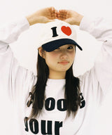 I LOVE WEBHOUSE CAP - Cream/Navy