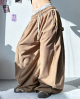コーデュロイスナップバルーンパンツ💚🩷🤎 - 7 カラーズ