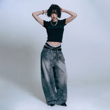 EASY See-through Crop Short Sleeve - Black
