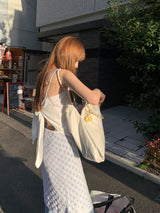 [MADE] Harmo layered knit skirt