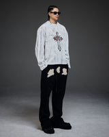 Scarred cross LS(white)