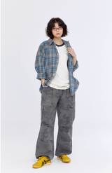 Multi-Plaid Checkered Overfit Shirt (JTOSRT-0001)
