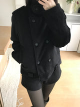 Mate High Neck Double Jacket (2 colors)
