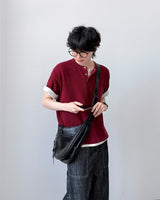 Half Moon Leather Cross Bag