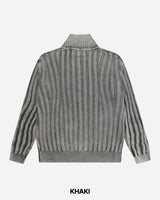 ネックス ピグメント ニット ジップアップ