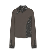 Starcut Jersey Collar Tee / Stone Brown