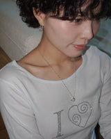 [925SILVER] PURE ROSE PENDENT NECKLACE