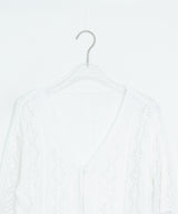 Kowse Openwork Punching Three Quarter Summer Bolero Cardigan