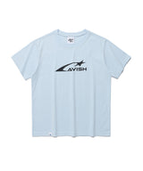 W スペースロゴ半袖Tシャツ BLUE(CV2EMFT519A)