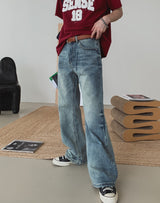 Wetley Brush Washed Bootcut Denim