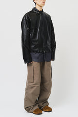 Incision Leather Jacket