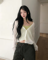 Lychee Bead Strap Sleeveless