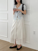 Radi Chiffon Layered Wrap Skirt